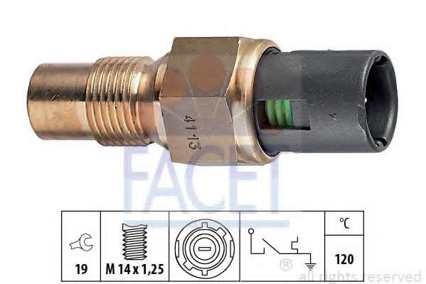 Teplotny spinac ventilatora chladenia