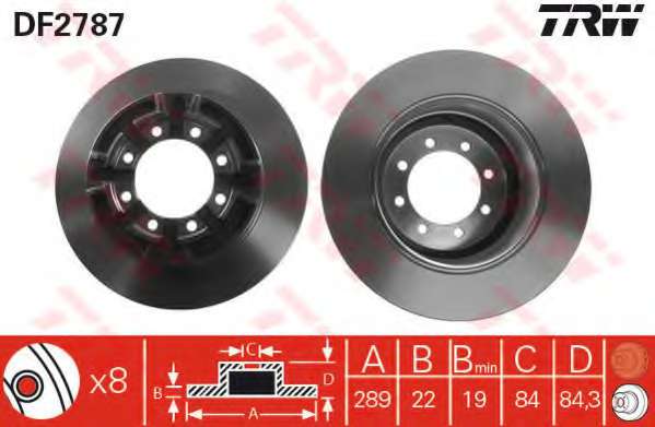 TARCZA HAM. IVECO 35.10 96-06 TYL