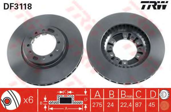 TARCZA HAM. MITSUBISHI PAJERO 91-99