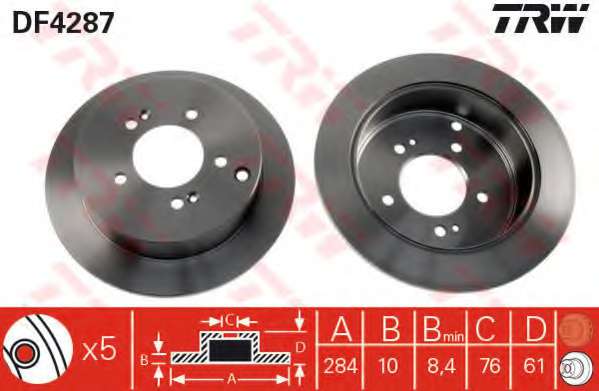 TARCZA HAM. HYUNDAI SANTA FE 00-03 TYL