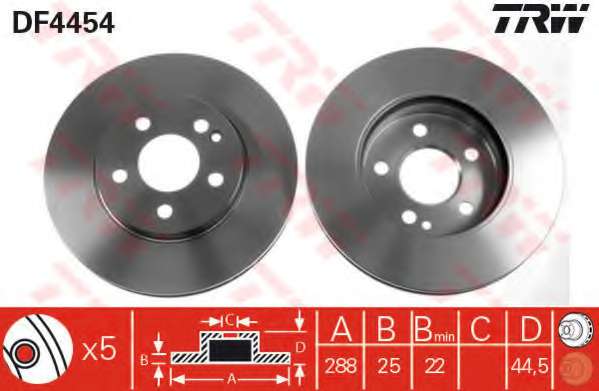 TARCZA HAM. MERCEDES B-KLASA W245 05-