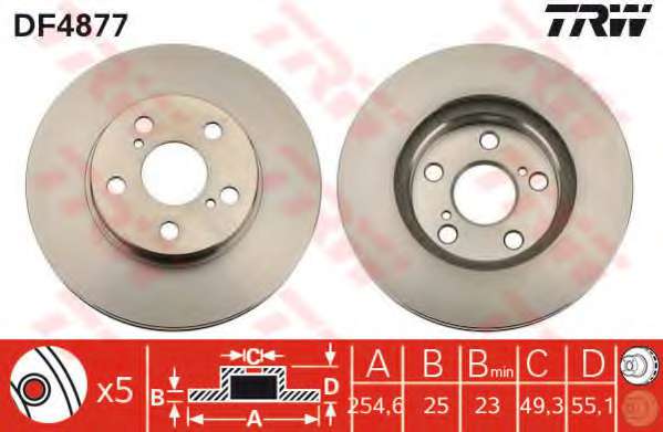 TARCZA HAM. TOYOTA CARINA E