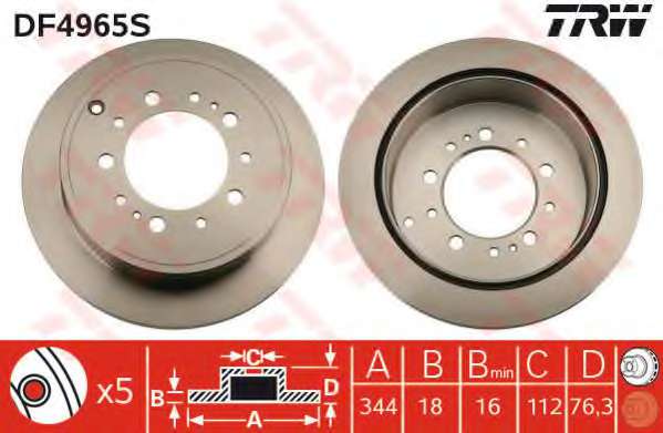 TARCZA HAM. TOYOTA LANDCRUISER 08- TYL