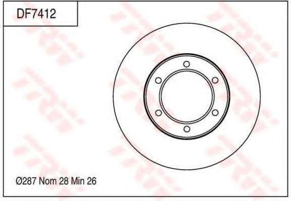 TARCZA HAM. TOYOTA DYNA 01-