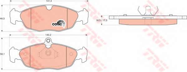 KLOCKI HAM. DAEWOO LANOS