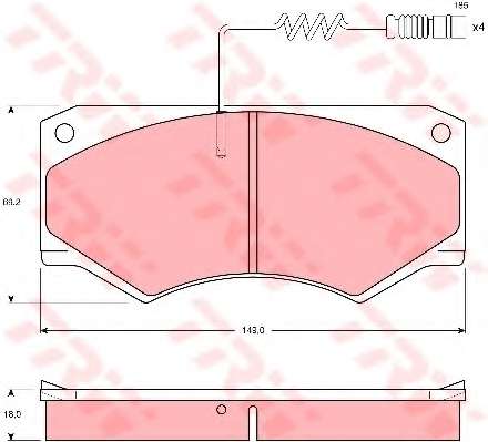 KLOCKI HAM. MERCEDES G-KLASA (W460