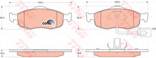 KLOCKI HAM. FORD MONDEO 93-