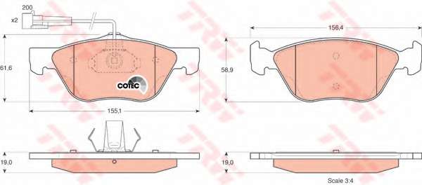 KLOCKI HAM. ALFA ROMEO 145/146