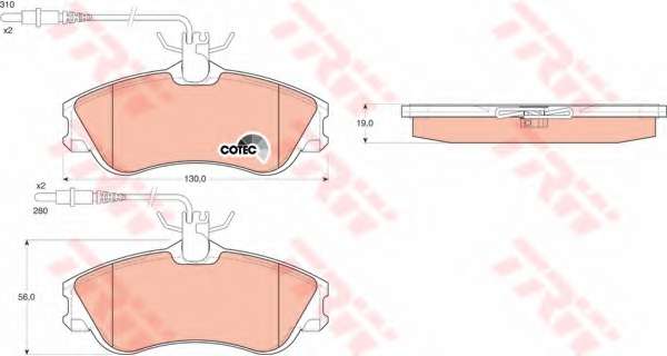 KLOCKI HAM. CITROEN BERLINGO