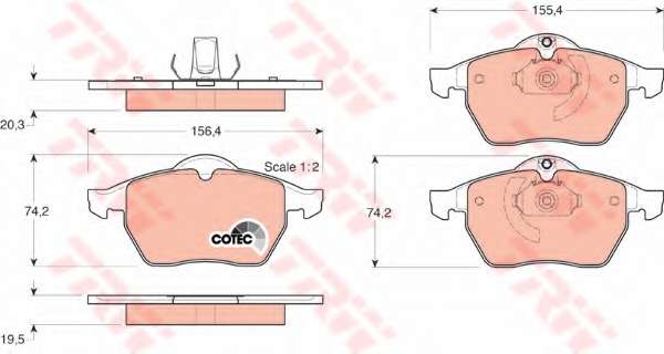 KLOCKI HAM. OPEL CALIBRA A