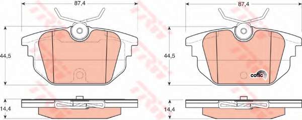 KLOCKI HAM. ALFA ROMEO 145