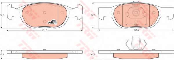 KLOCKI HAM. FIAT PUNTO