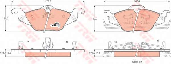 KLOCKI HAM. OPEL ASTRA G