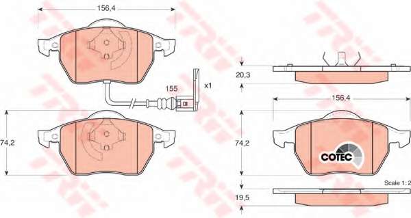 KLOCKI HAM. AUDI A3