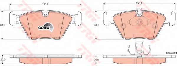 KLOCKI HAM. BMW 3 E46