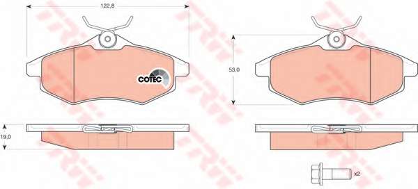 KLOCKI HAM. CITROEN C2/C3