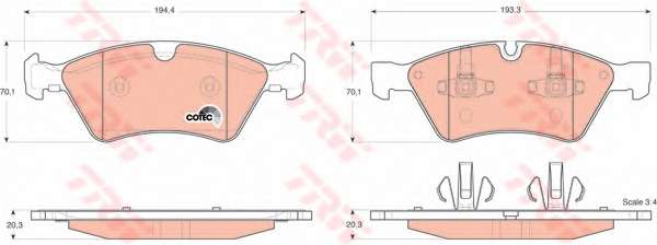KLOCKI HAM. MERCEDES W164 ML PRZOD