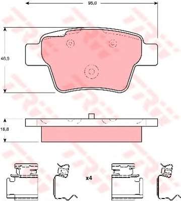 KLOCKI HAM. PEUGEOT 207 TYL SYS.BOSCH