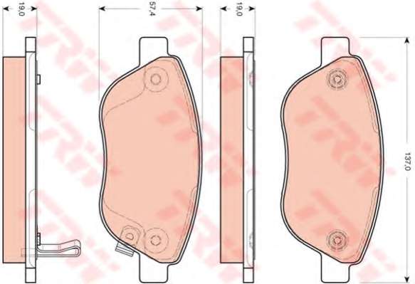 KLOCKI HAM. OPEL CORSA D 07.06-