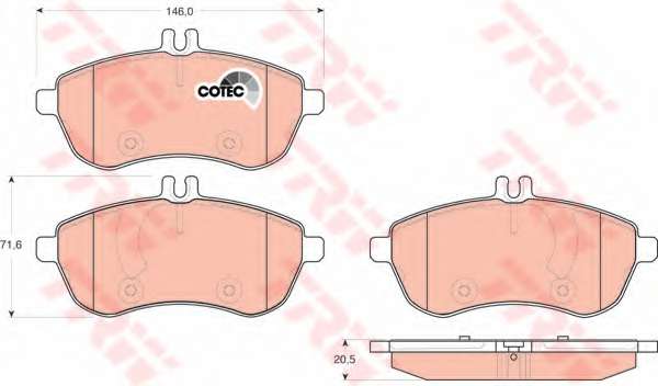 KLOCKI HAM. MERCEDES C-KLASA 07-