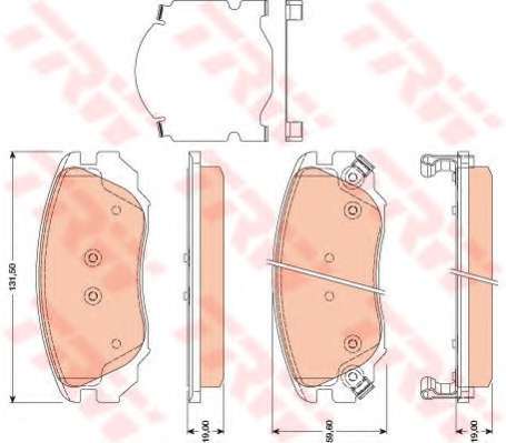 KLOCKI HAM. OPEL INSIGNIA KOLA 16