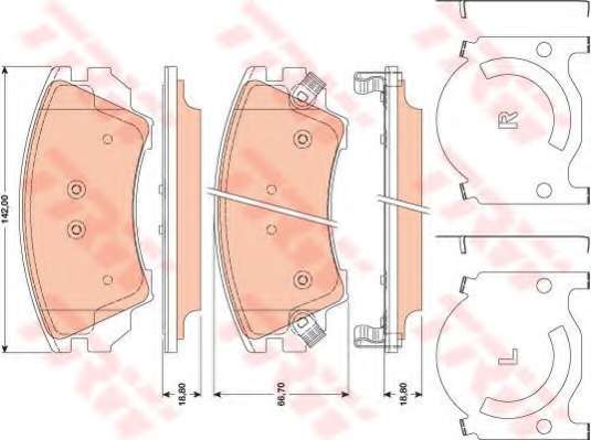 KLOCKI HAM. OPEL INSIGNIA KOLA 17