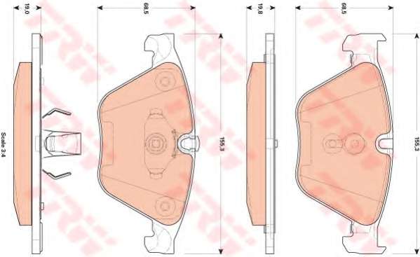 KLOCKI HAM. BMW 5 F10 10-