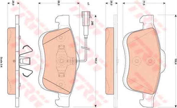 KLOCKI HAM. FIAT DOBLO 09-