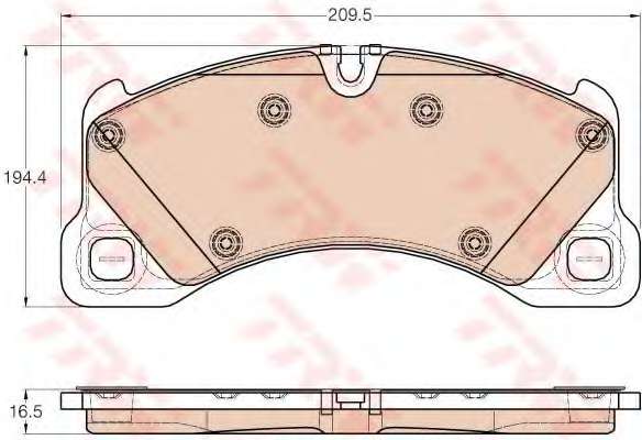 KLOCKI HAM. VW TOUAREG 10-