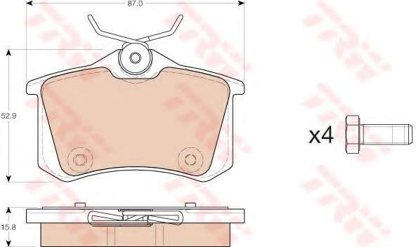 KLOCKI HAM TYL 87X53X15.8