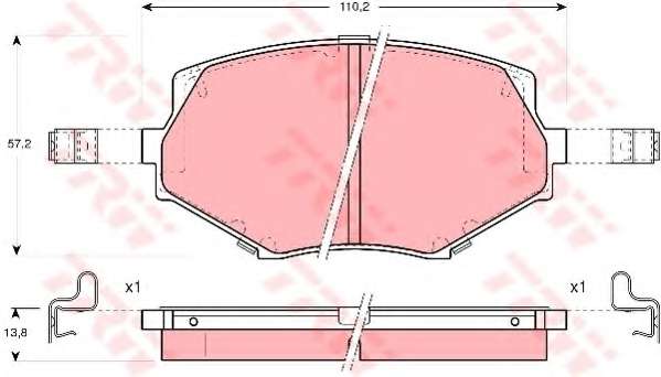 KLOCKI HAM. MAZDA MX5 93-05