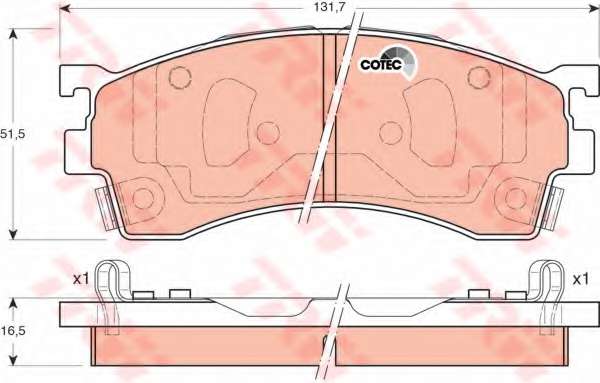 KLOCKI HAM. MAZDA 323 F V