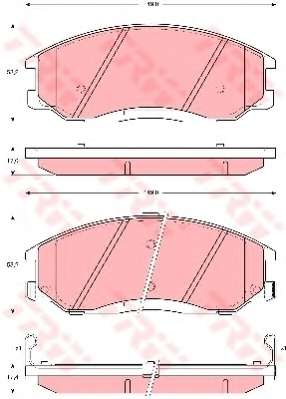 KLOCKI HAM PRZOD 149X58.2X17.4