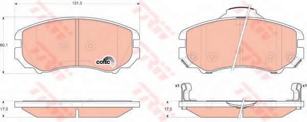 KLOCKI HAM PRZOD 132X60