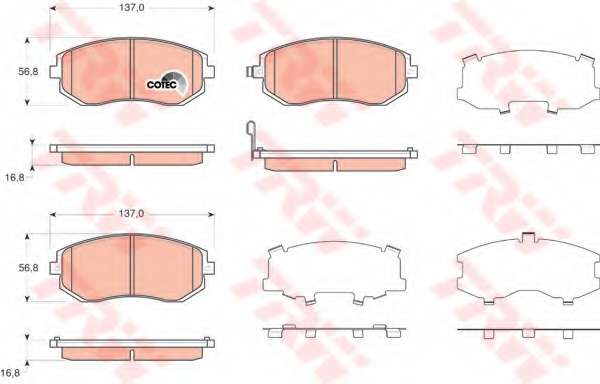 KLOCKI HAM. SUBARU LEGACY 03-