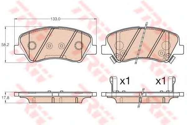 KLOCKI HAM. KIA RIO 11-