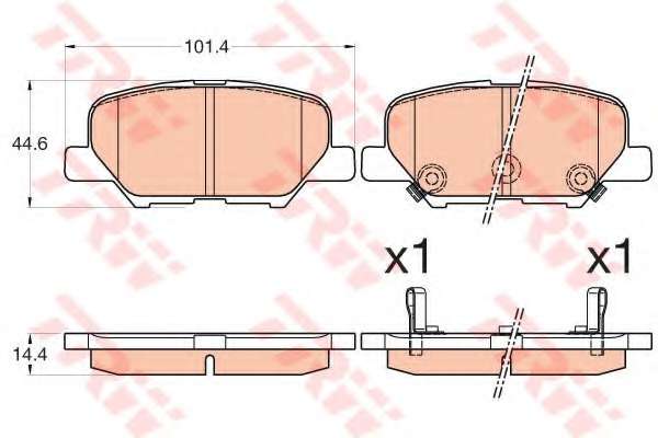 KLOCKI HAM. MITSUBISHI OUTLANDER 08.12-