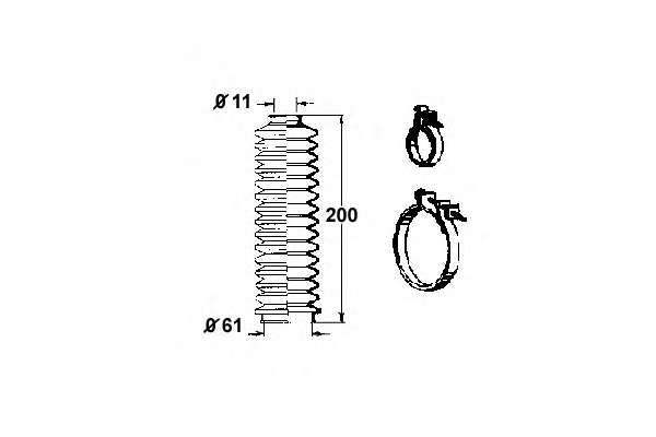 Manzeta riadenia - opravna sada