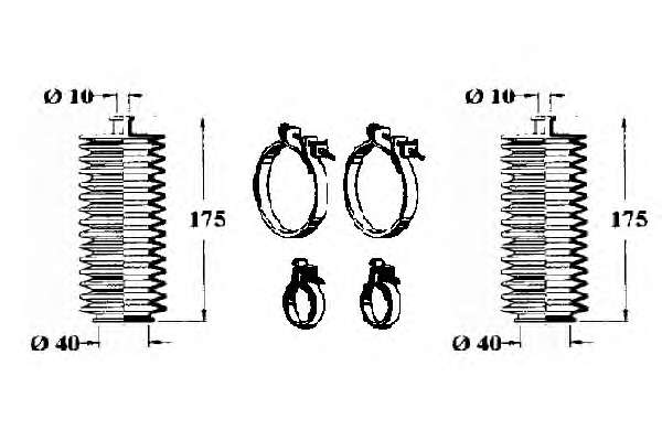 Manzeta riadenia - opravna sada