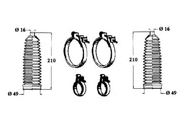 Manzeta riadenia - opravna sada