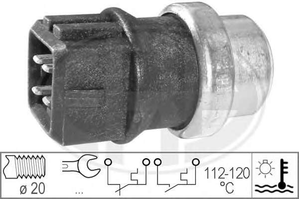 Teplotny spinac ventilatora chladenia