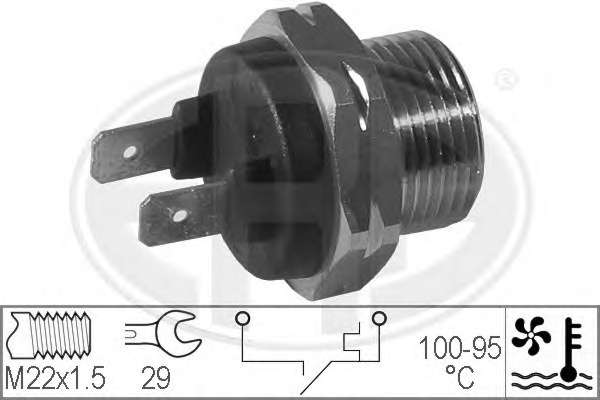 Teplotny spinac ventilatora chladenia