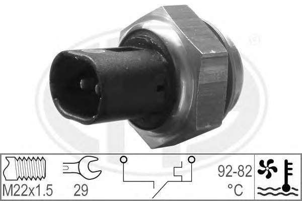 Teplotny spinac ventilatora chladenia