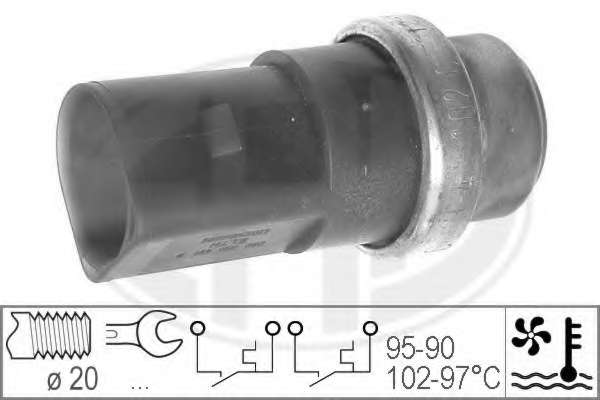 Teplotny spinac ventilatora chladenia