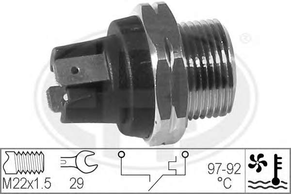 Teplotny spinac ventilatora chladenia