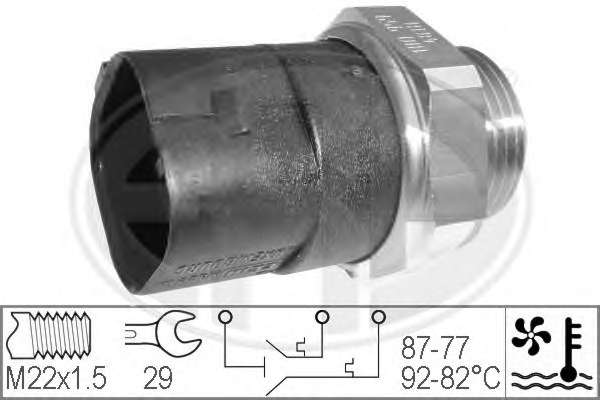 Teplotny spinac ventilatora chladenia