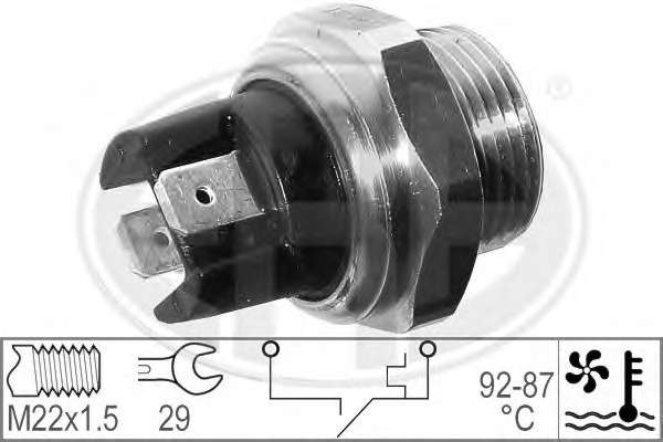 Teplotny spinac ventilatora chladenia