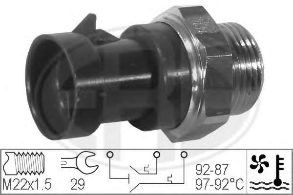 Teplotny spinac ventilatora chladenia