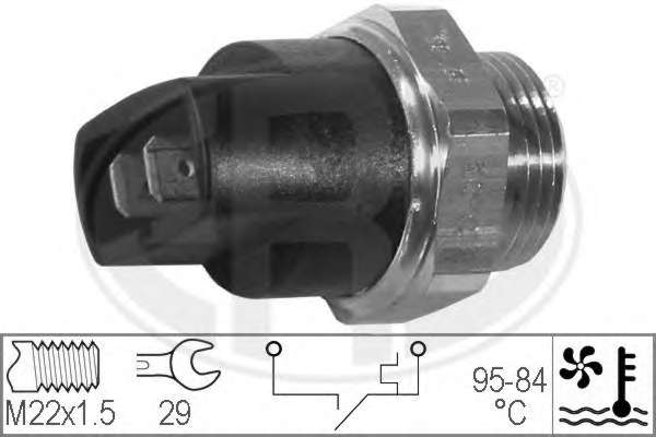 Teplotny spinac ventilatora chladenia