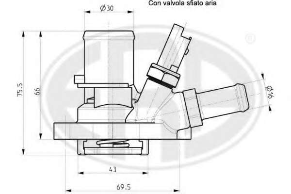 Termostat chladenia